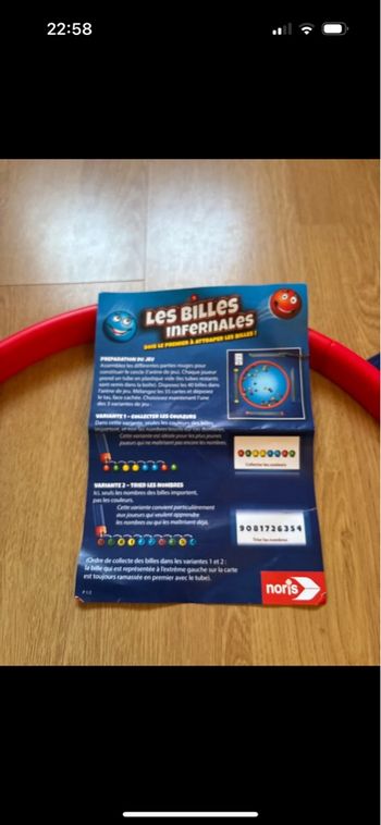 Jeux de société enfant les billes infernales