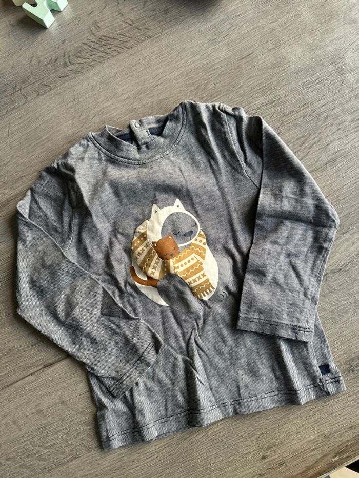 TEE shirt manches longues okaidi 23 mois