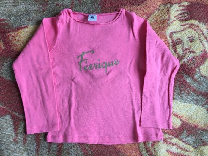 T-shirt fille rose Petit Bateau - 5 ans