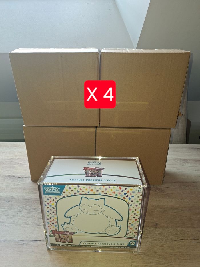 Lot de 4 acryliques pour etb Pokémon aimantée épaisse de qualité premium