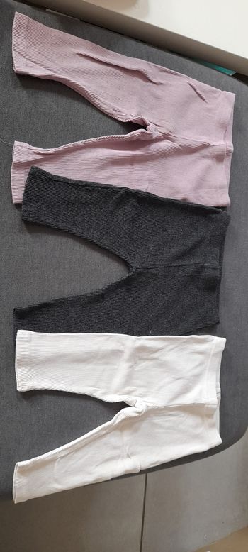 Lot de 5 leggings bébé fille 12 mois