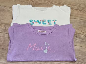 Lot de 2 pulls manches longues filles - Taille 6 ans