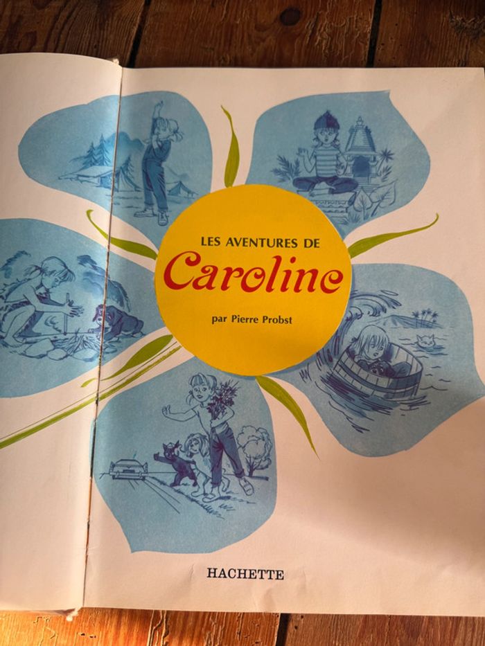 Grand livre ancien très rare Les Aventures de Caroline Pierre Probst Hachette éditions - photo numéro 4