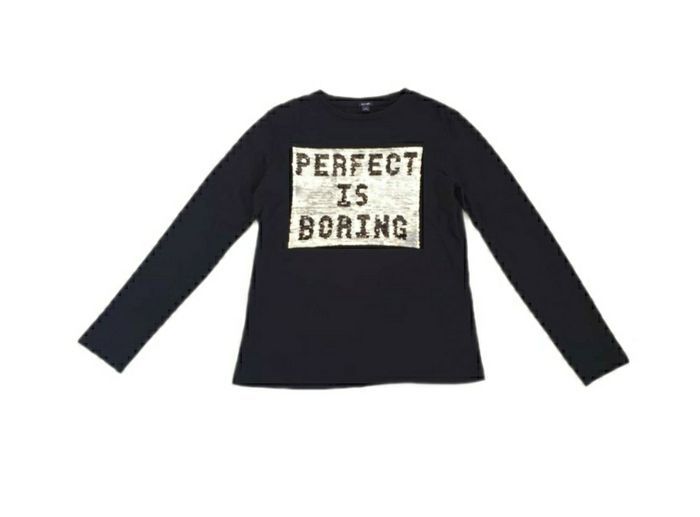 T-shirt sequin noir Kiabi T.12ans - photo numéro 3