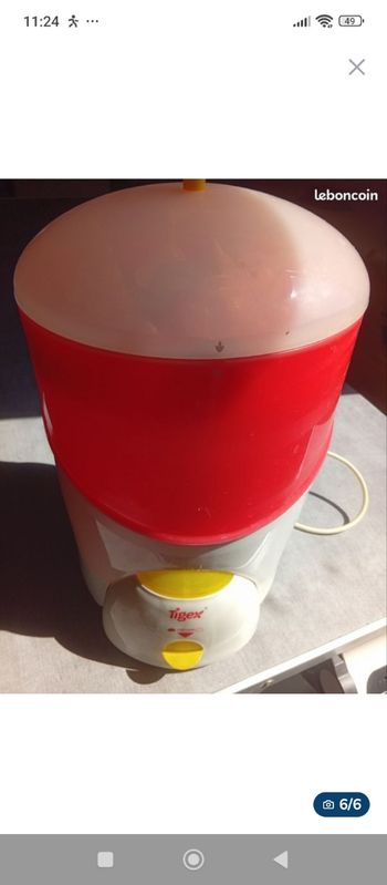  stérilisateur électrique bébé 