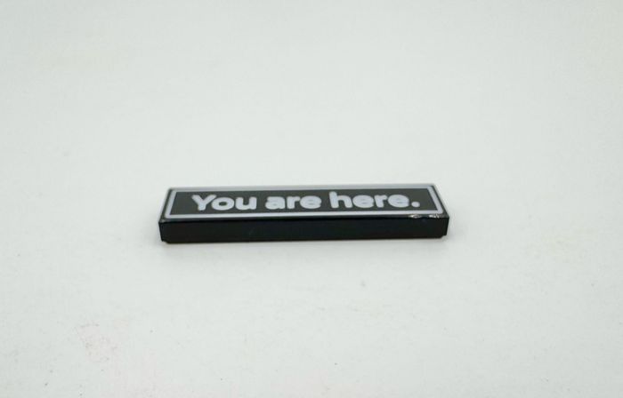 Lego Accessoires Art : Tile 1x4 You Are Here - NEUF - photo numéro 6