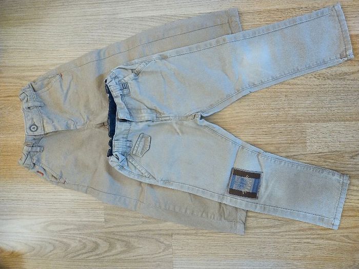 Pantalon toile beige qté 2 Tape à l’Oeil