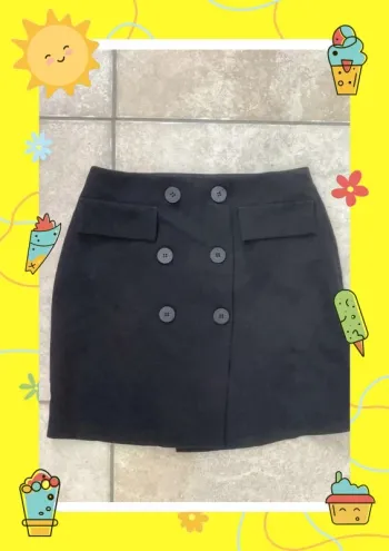 Mini jupe boohoo à boutons S 36