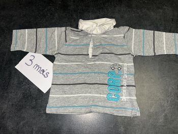 Tee shirt manches longues avec col bébé