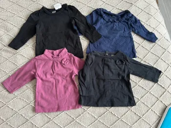 Lot tee shirt manches longues 3 mois