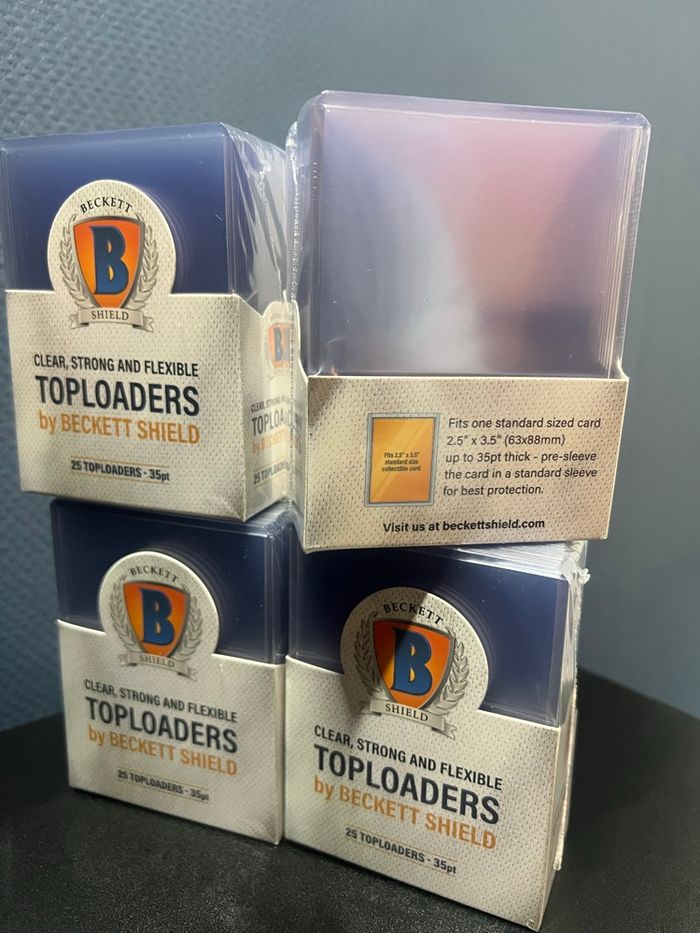 Lot de 4x25 Top loaders Beckett Shield - photo numéro 3