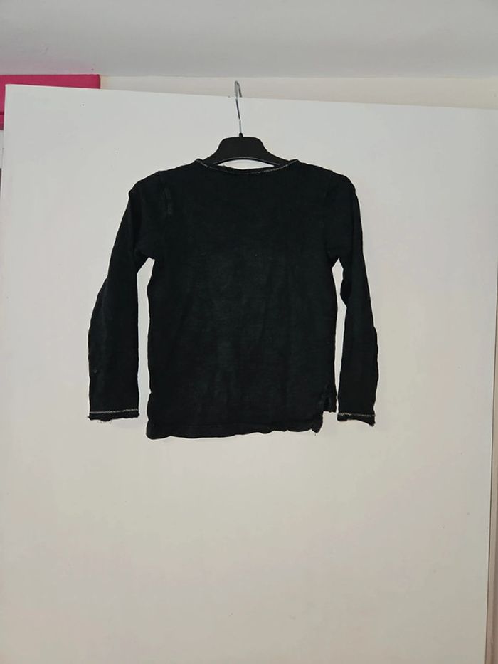 Tee-shirt manche longue fille à sequins 6 ans - photo numéro 4