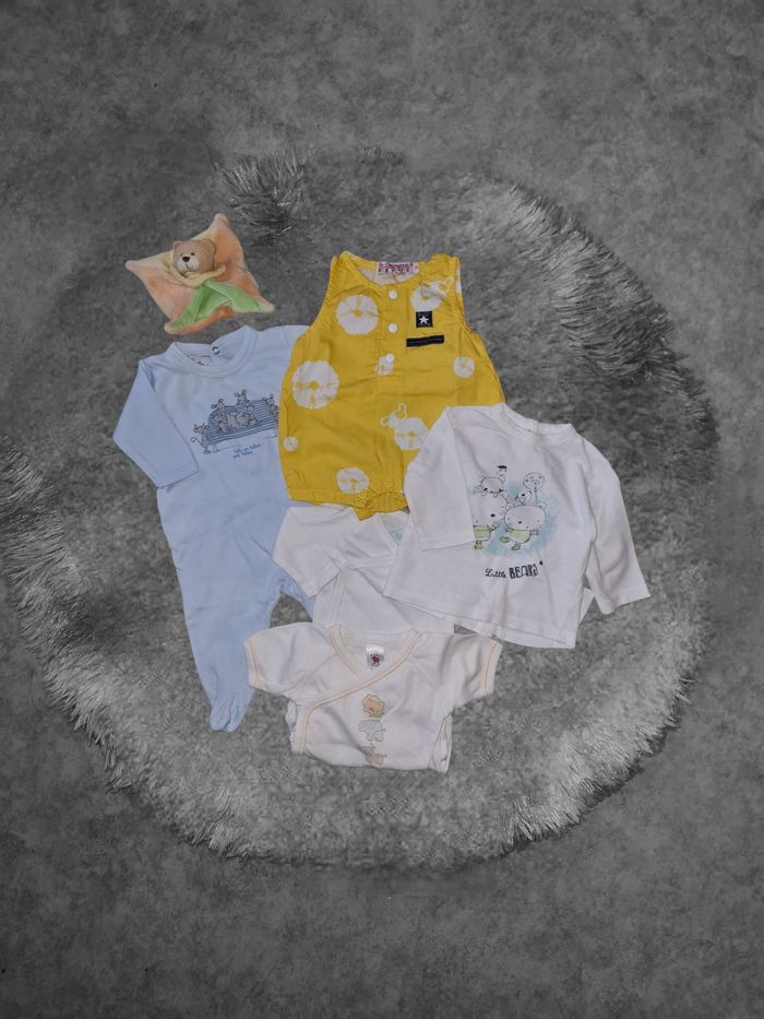 lot 5 pièces bébé garçon 1 mois