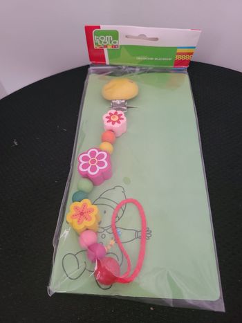 Attache sucette Fleur Sevi - Jouets en Bois