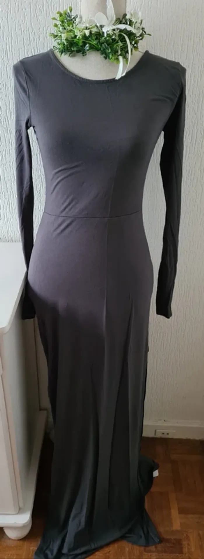 Robe longue grise Forever21 Taille S