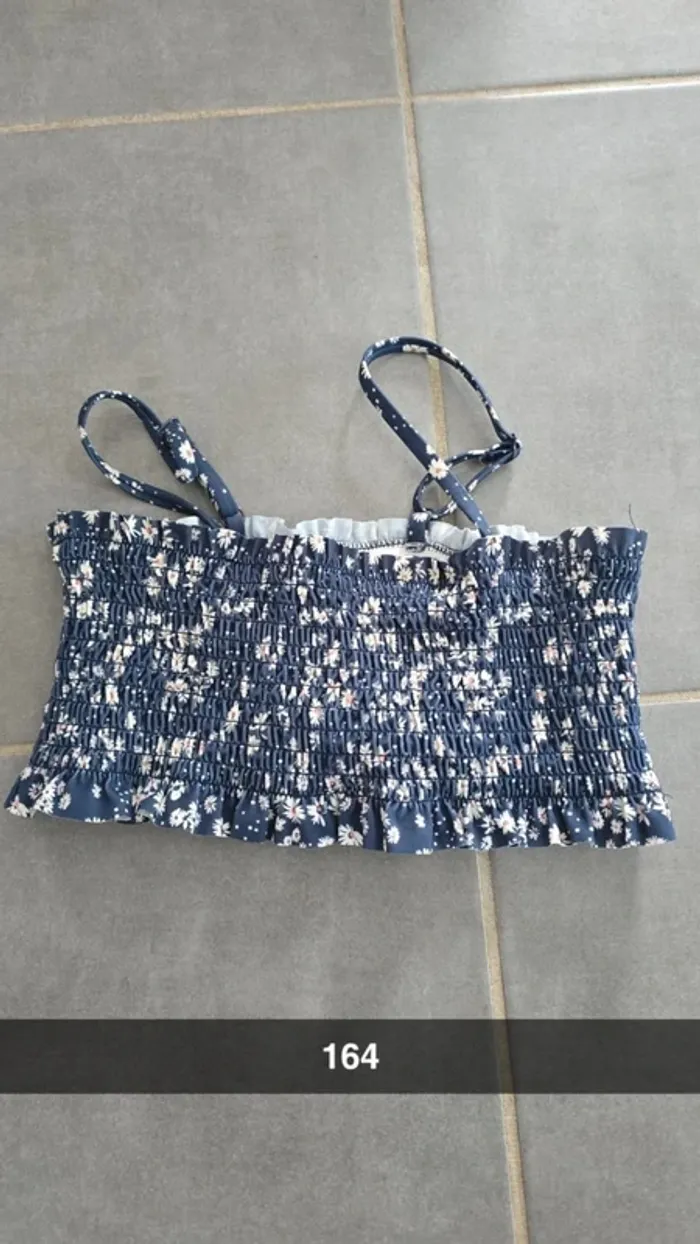 Haut maillot de bain fillette