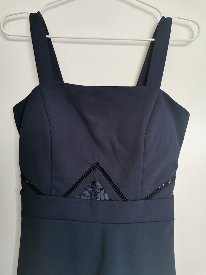 Robe bleu marine - cache cache - taille 34 - photo numéro 3