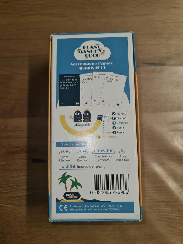 Jeu de cartes Blanc Manger Coco dont 2 paquets encore sous cellophane - photo numéro 3