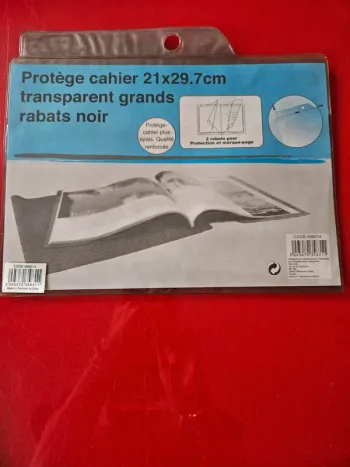 Protège cahier noir