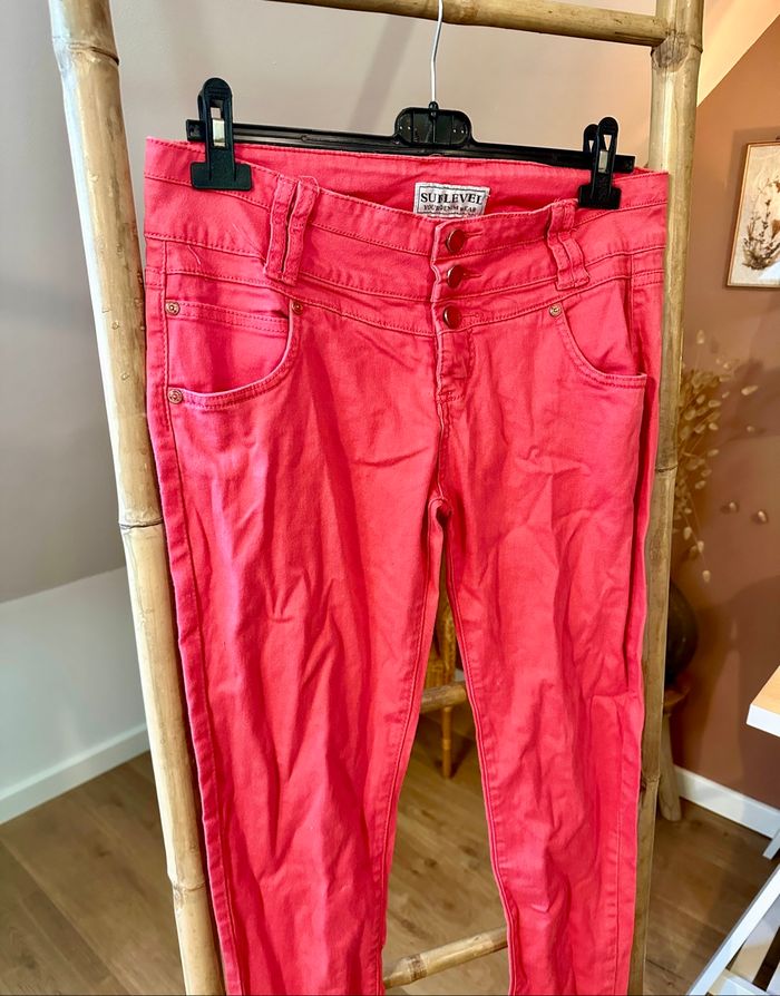 💜 Jeans rose sublevel taille xl 💜 - photo numéro 4