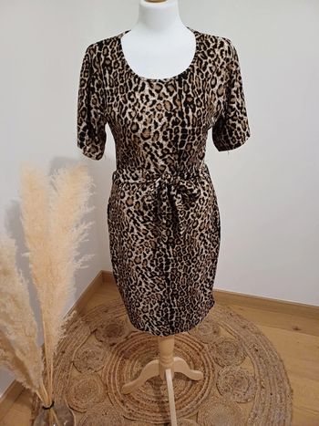 Robe chic à imprimé Léopard taille S 36