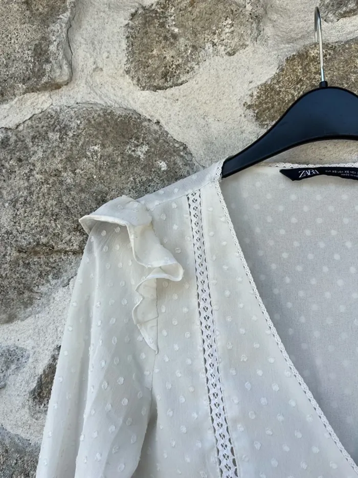 Blouse à pois blancs Zara - photo numéro 3