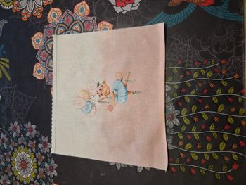 Petit panneau a coudre danseuse