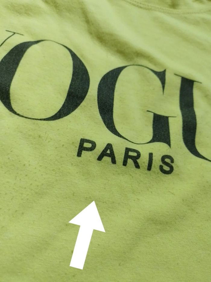 T-shirt femme jaune fluo Vogue Paris - photo numéro 12