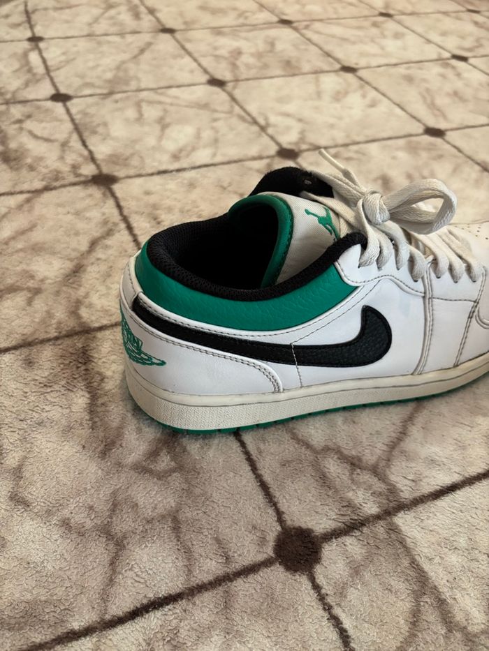 Nike Jordan 1 Low White Lucky Green – Taille/41 - photo numéro 4