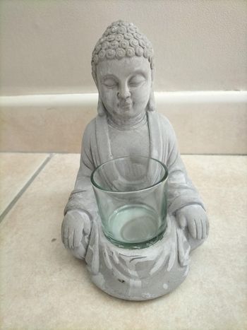 Statuette Bouddha bougeoir