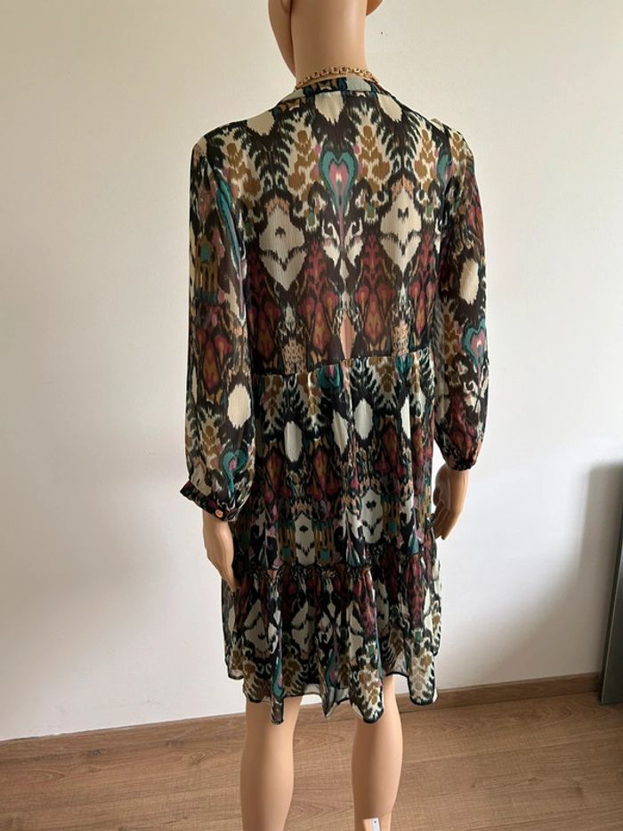 Robe imprimée avec manches 3/4 Naf Naf taille 40 jamais portée - photo numéro 8
