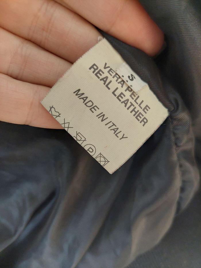 Blouson court en cuir - photo numéro 5