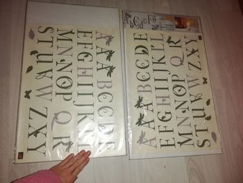 Magnifiques déco lettres neuves adhesif mural