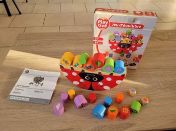 Jeu d'équilibre en bois 