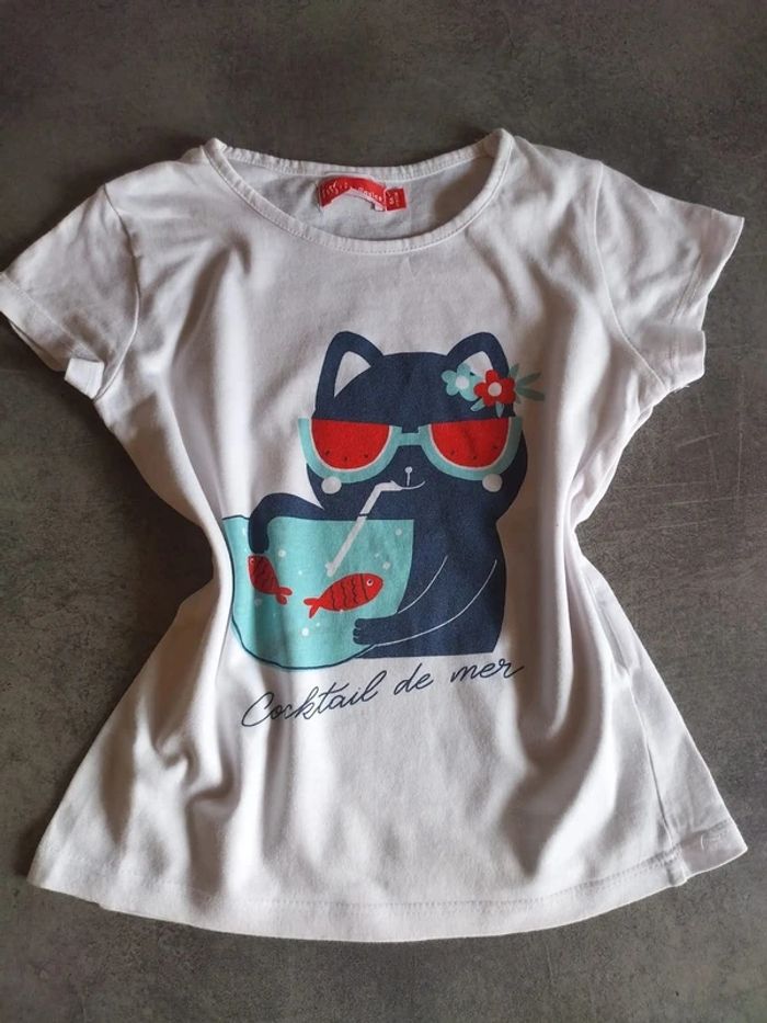 Tee-shirt chat 6 ans - photo numéro 3