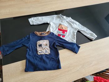 Lot t-shirt manches longues 12mois