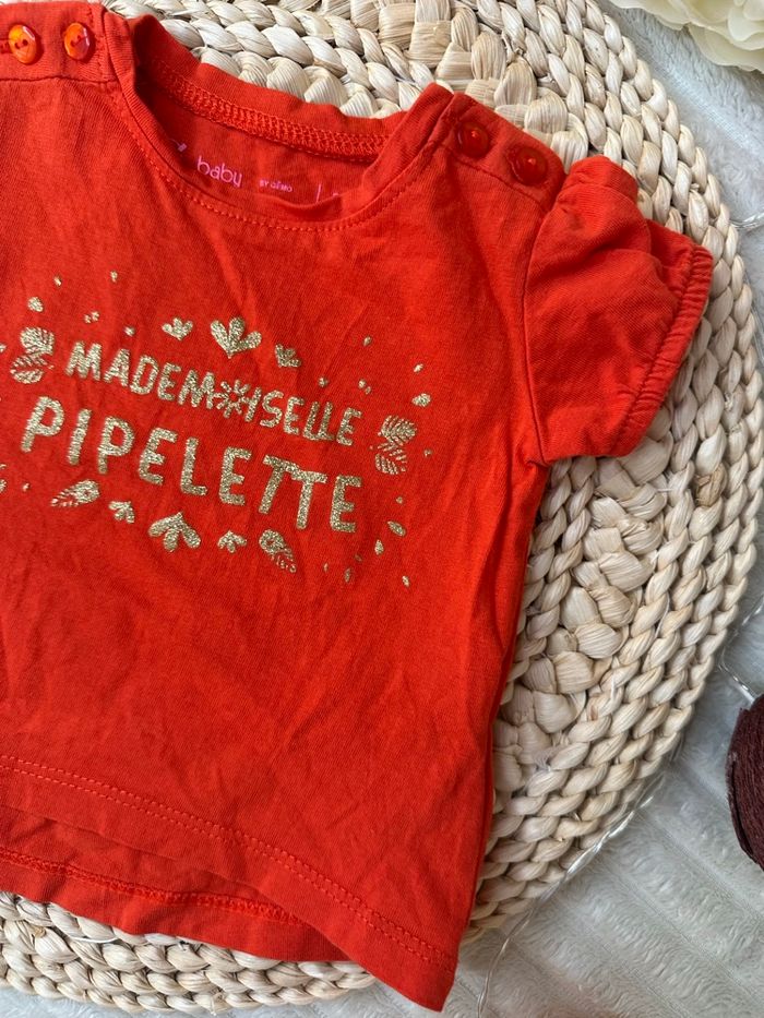 Teeshirt manches courtes 3 mois Gémo - photo numéro 2