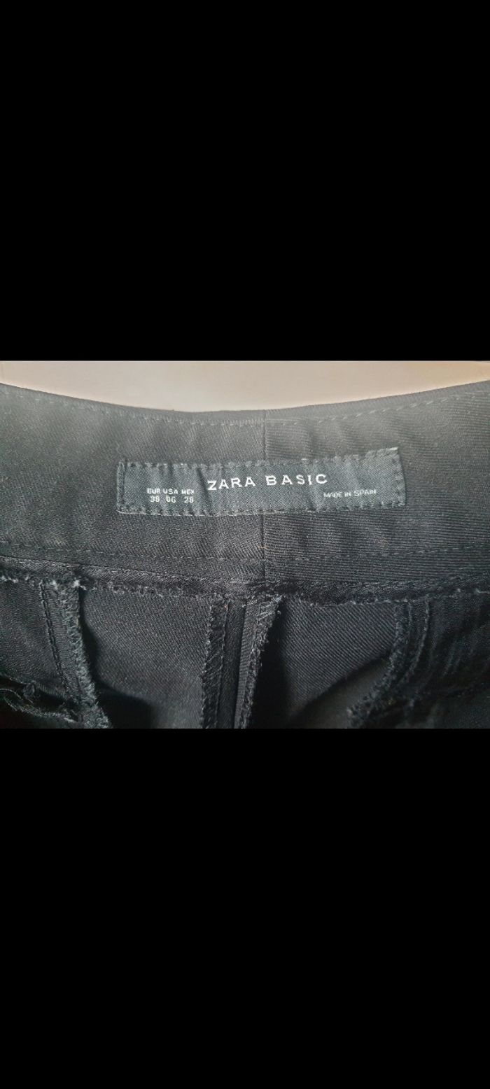 Pantalon large noir, Zara, taille: 38 - photo numéro 2