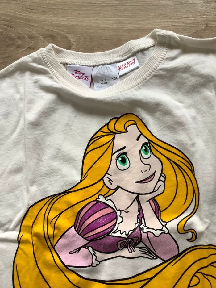 Tshirt Zara Disney princess raiponce rapunzel 4 ans - photo numéro 3