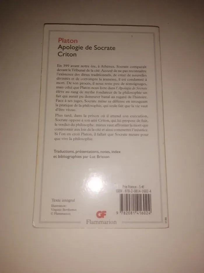 Platon Apologie de Socrate - photo numéro 2