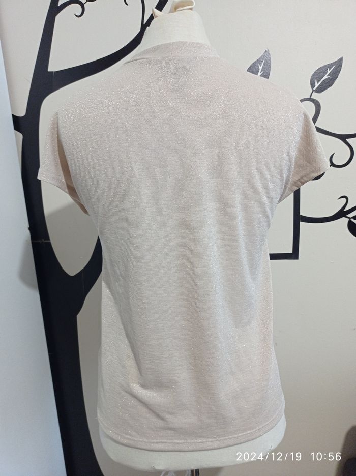 tee shirt doré  de H&M 36 *Spécial FETE* réf 526 P15 - photo numéro 3