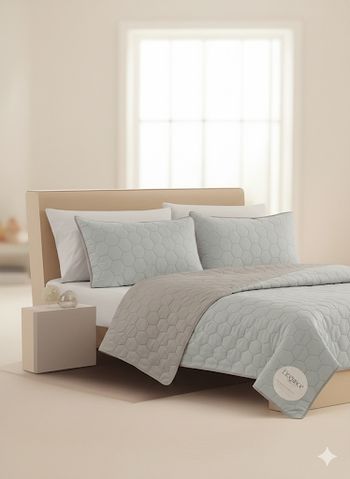 Magnifique Parure de Lit "Élégance" - 3 Pièces (Neuve)