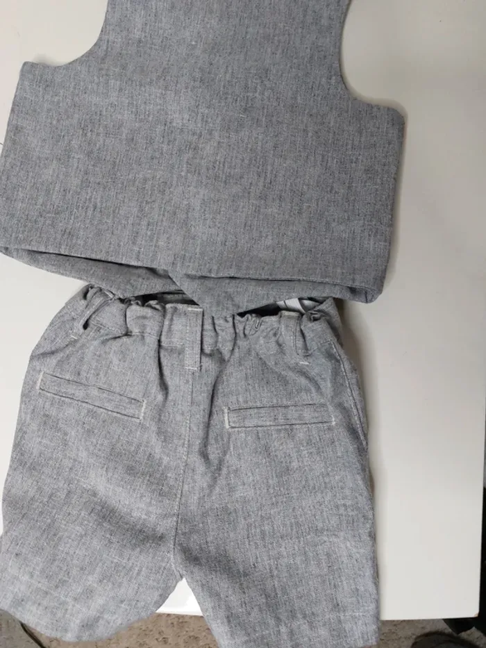 Ensemble gilet short gris " Primark" - photo numéro 4