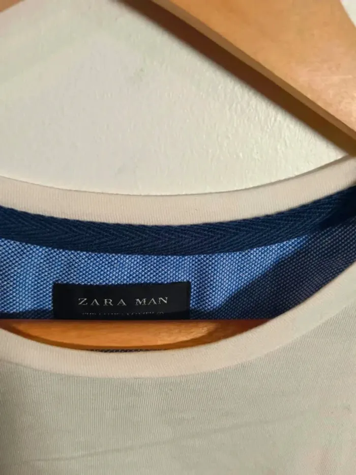 C11 t-shirt crème Zara M - photo numéro 3