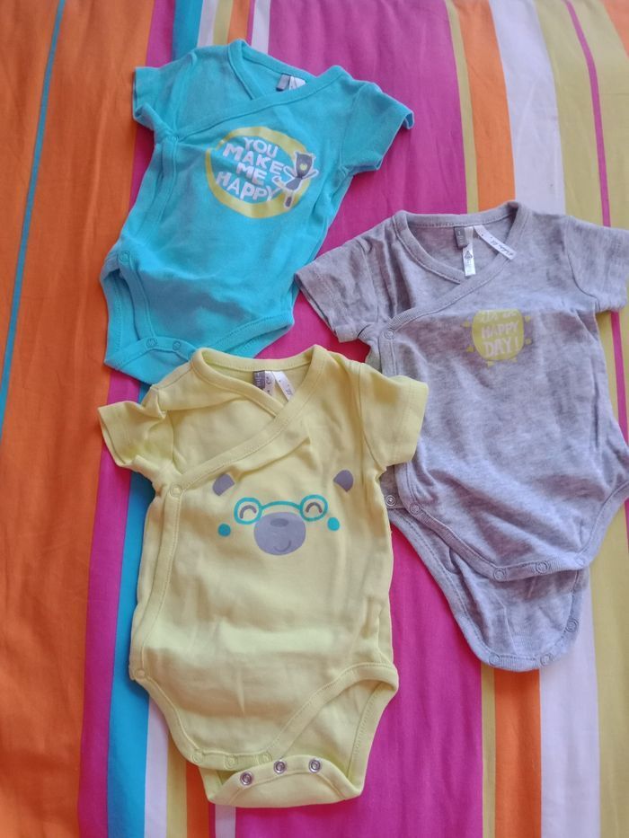Lot de 3 body 1 mois orchestra Baby comme neuf - photo numéro 5