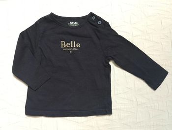 Kiabi haut manches longues belle comme un coeur