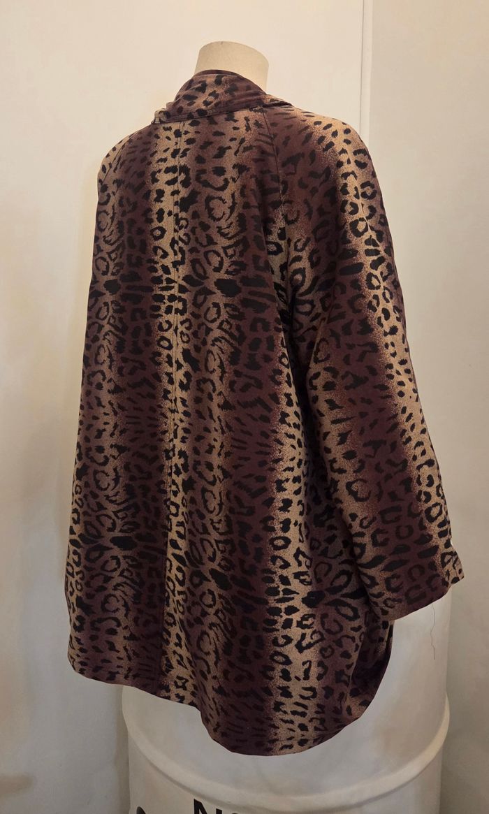 Manteau léopard ASTER 🇫🇷 – Made in France – T2 (40/42) – doublé, chaud & chic – excellent état - photo numéro 10