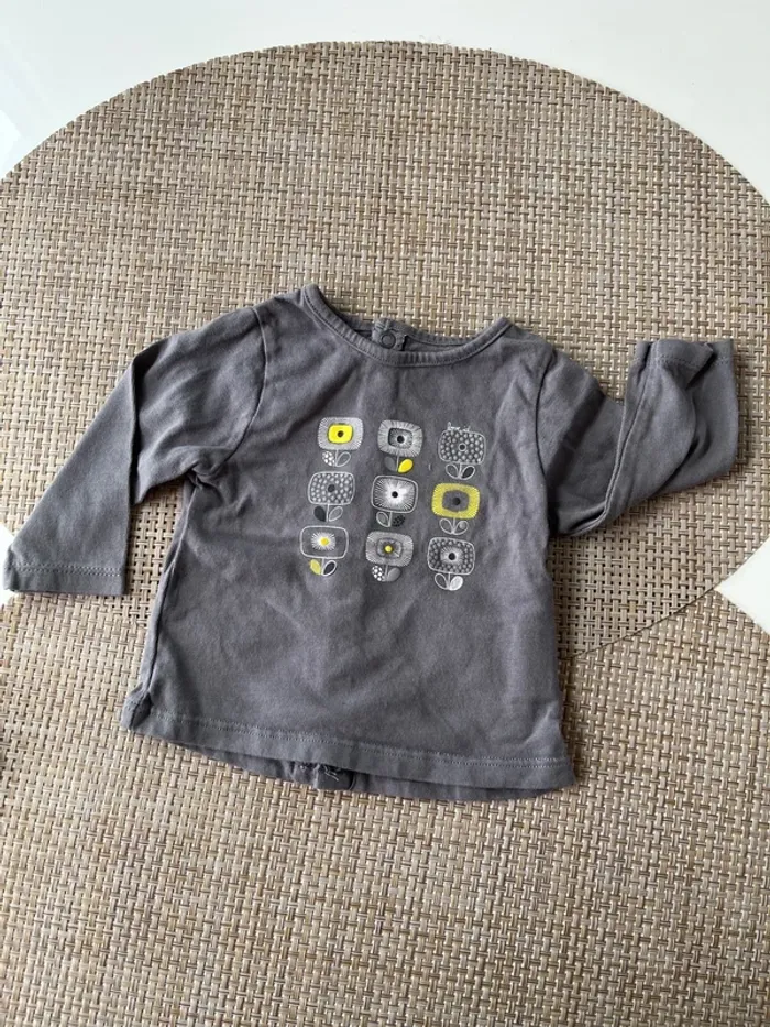 3 tee shirt manches longues 3 mois - photo numéro 3