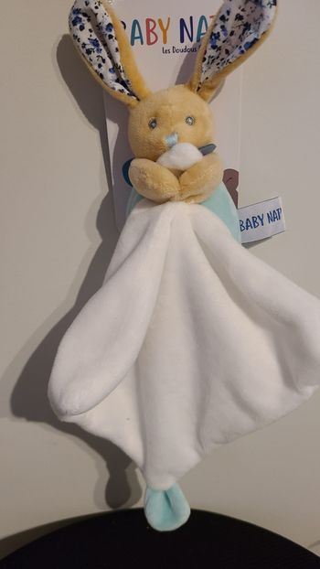 Lapin BABY NAT Poupi bleu
