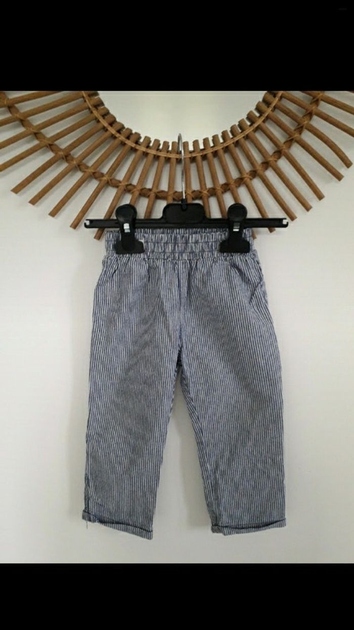 Pantalon rayures 18mois